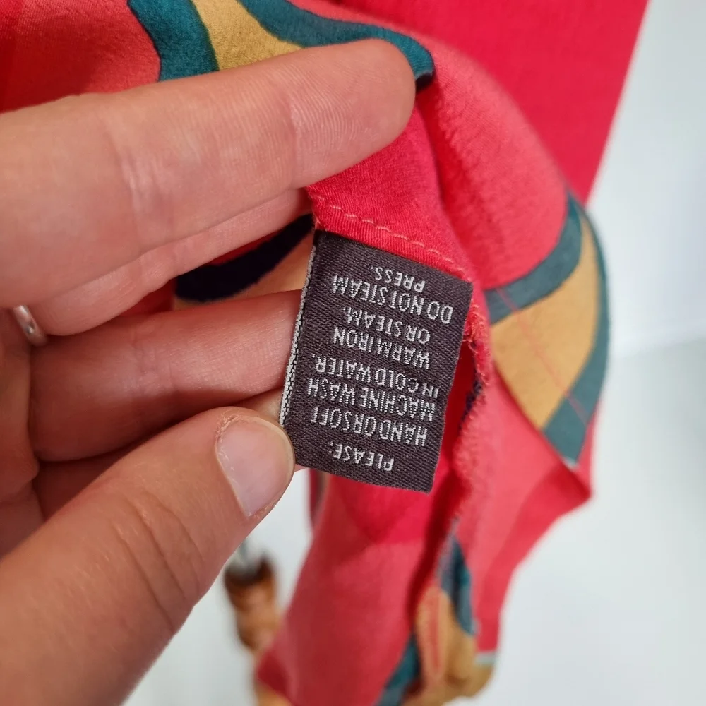 Mister Zimi Fez Billie Multicolour Geometroc Print Long Sleeve Top Size 14 - Picture 7 of 9